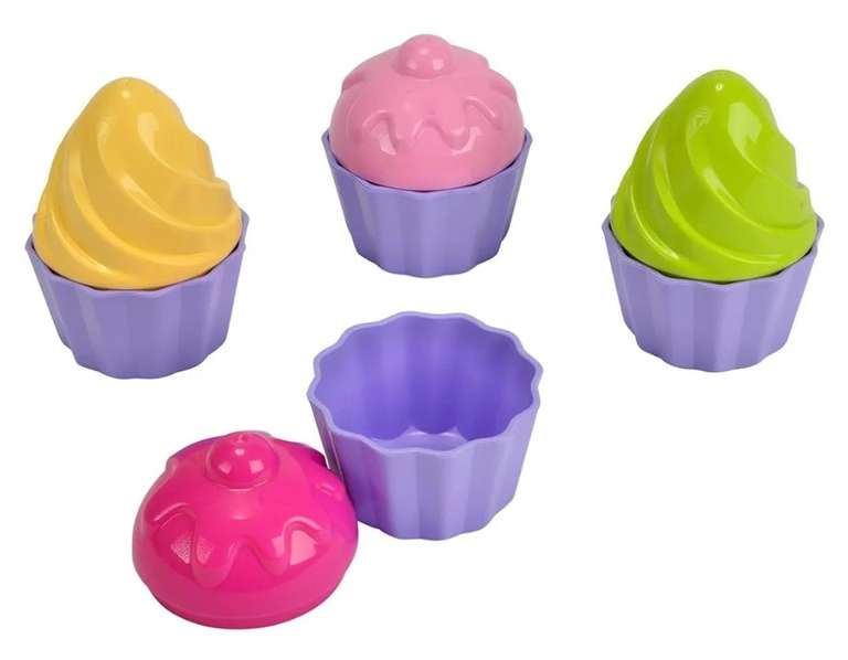 Simba Sandspielzeug Sandformen Eis mit Portionierer, als Set mit Cupcake Förmchen für 3,79€ (prime)