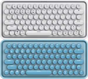 Rapoo Ralemo Pre 5 Bluetooth/2.4 GHz Tastatur (QWERZ) in Weiß oder Blau | Multimedia-Hotkeys, wiederaufladbarer Akku