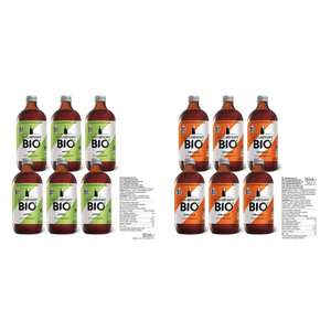 6x500ml SodaStream BIO Sirup-Bundle Glasflaschen Apfel oder Orange MHD 05/2024