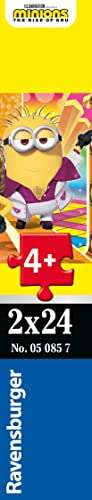 2 x Ravensburger Kinderpuzzle - 05085 Die Minions in Aktion - Puzzle für Kinder ab 4 Jahren, mit 2x24 Teilen je 4€ (Prime)
