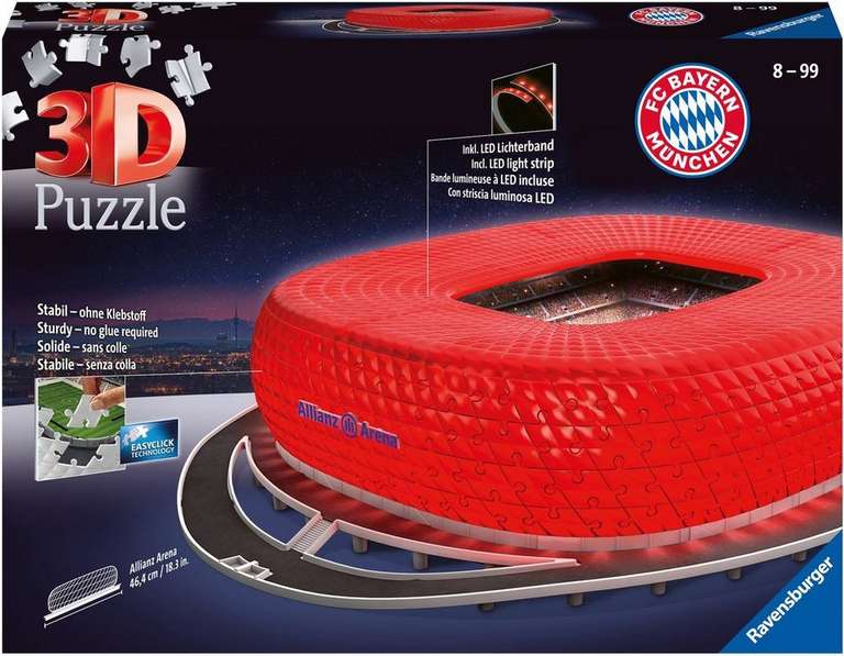 (Otto UP Plus) Ravensburger 3D Puzzle - "Allianz Arena bei Nacht" zum Bestpreis