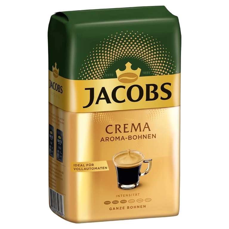 [Prime/Sparabo] Jacobs Kaffeebohnen Crema Aroma Bohne, 500g Bohnenkaffee -personalisiert