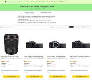 AMAZON :: RF 24-105 4L für 999 € (durch 100€ Amazon Gutschein on top) ohne Canon Cashback Umweg (R10 Bundles auch im Angebot)