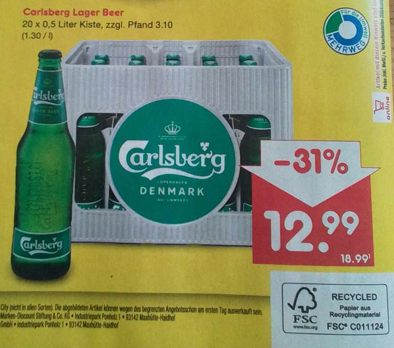 Carlsberg Lager Beer bei Netto MD (LOKAL?)