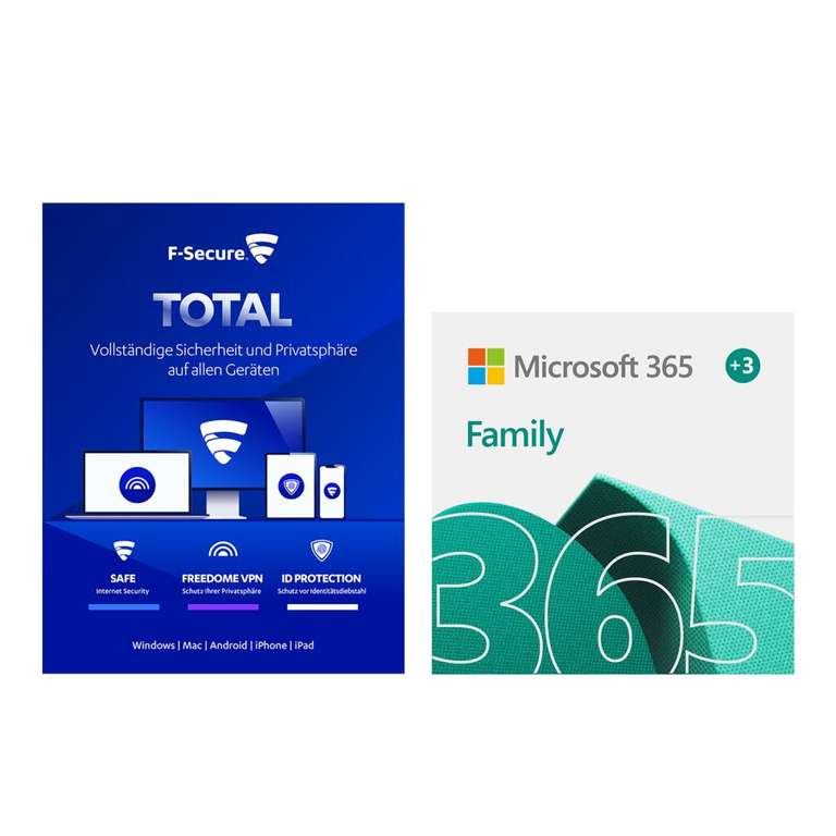 [giropay] Microsoft 365 Family 15 Monate (6 Nutzer) + F-Secure Total (7 Geräte)