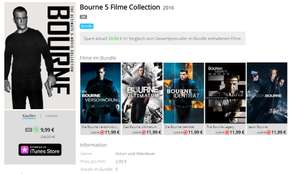 (iTunes) Die Bourne 5 Filme Collection Stream Kauf 4K
