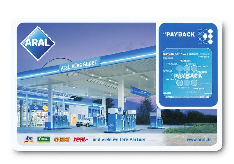 [Payback / ARAL] Staffelcoupon: Bis zu 10fach Punkte auf Kraftstoffe und Erdgas
