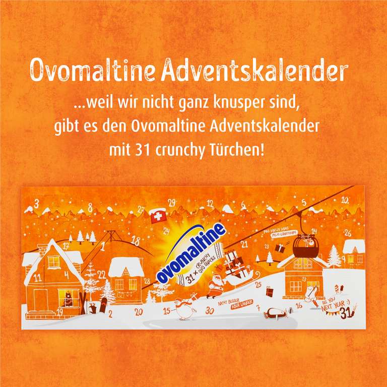 Abverkauf Ovomaltine Adventskalender auf Amazon 238g für 14,90€ (UVP 29,90€)