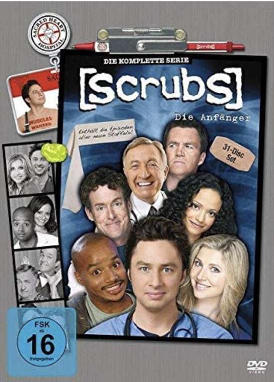 Scrubs - Die Anfänger Komplette Staffeln 1-8(9) Amazon Prime