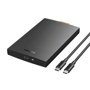 (Ugreen) 2,5 Zoll Festplattengehäuse USB C 3.1 Gen 2 auf SATA III bis zu 6Gbps
