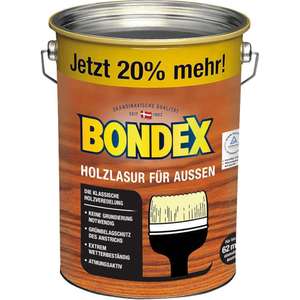 Bondex Holzlasur für Außen 4,8l mit Tiefpreisgarantie auch 22,22€ möglich
