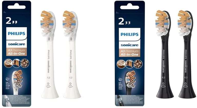 Philips Sonicare A3 All-In-One Bürstenkopf für Schallzahnbürste (Preis für 4 Stück, mit NL Gutschein eff. 30,98 € bzw. 7,75 €/Stück)