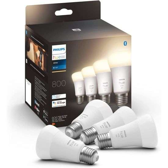 Philips Hue White E27 Viererpack 4x800lm