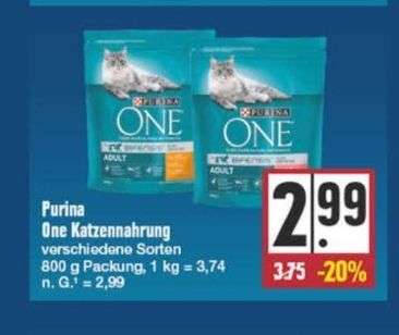 Purina one Katzenfutter effektiv 0,99€ durch Couponplatz und EDEKA App