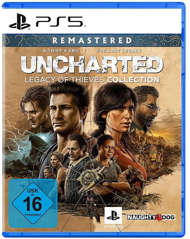 Uncharted: Legacy of Thieves Collection (PS5; Metacritic 87 / 8,7, ca. 20,5 - 46,5h Spielzeit)