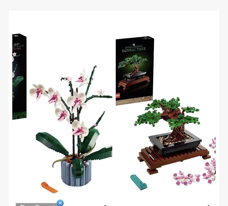 LEGO Icons 10281 Bonsai Baum Bausatz/ LEGO Orchidee 10311 (Abholung, sonst  +2,99€ Versand)