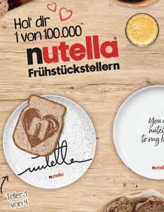 [Nutella] 2 Aktionsgläser kaufen & 1 von 4 Frühstücksteller Gratis erhalten