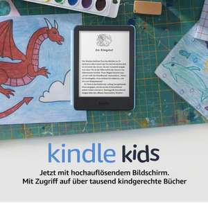 Kindle Kids (2022) – Mit Zugriff auf über tausend Bücher, Hülle und 2 Jahren Sorglos-Garantie