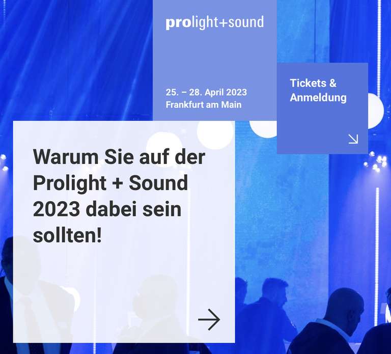 [Lokal] Kostenloser Eintritt zur "Prolight + Sound" Frankfurt incl. RMV Ticket