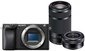 Sony Alpha 6400 (ILCE-6400) + SEL 16-50mm PZ OSS + SEL 55-210mm OSS schwarz