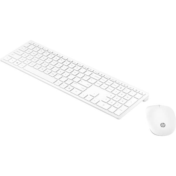 HP Pavilion Wireless Keyboard and Mouse, Desktop-Set (weiß, DE-Layout) HP