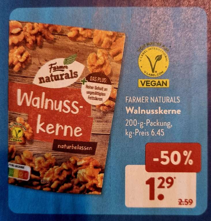 [ALDI Süd] Walnüsse / Walnusskerne 6,45€/kg