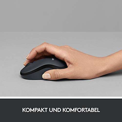 Logitech M220 Silent Maus, schwarz, USB für 12,99€ inkl. Versand (Amazon Prime)