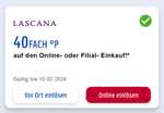 [Lascana + Payback] 40-fach Punkte (20%) auf den Online- oder Filial- Einkauf bei Lascana