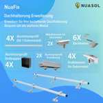 NuaSol Photovoltaik Solarpanel Halterung 2er Montage Set Ziegeldach Befestigung