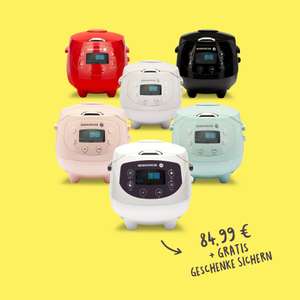Digitaler Mini Reiskocher (versch. Farben) für 84,99€ + gratis Finde deinen Lieblingsreis Set (8x 200g) + 2x Reisschalen