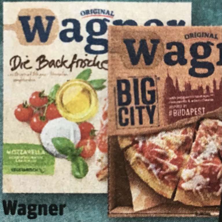 [REWE] 3 Wagner Pizzen "Big City" oder "Die Backfrische" für 1,54⅔€/Pizza (Angebot+App+Coupon)