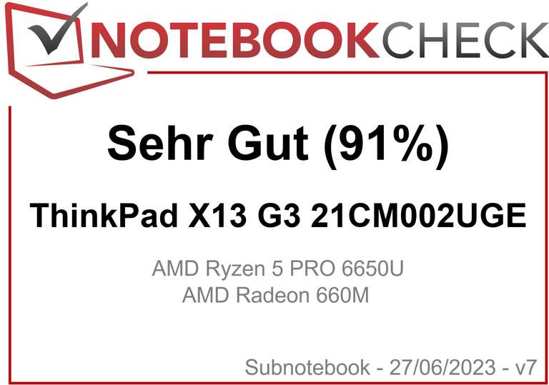 Lenovo ThinkPad X13 Gen 3 13" 300 Nits Laptop - AMD Ryzen 5 6650u Radeon 660M 8/256GB USB-C 4.0 HDMI PCIe 4.0 m.2 SSD DE-backlit - Notebook