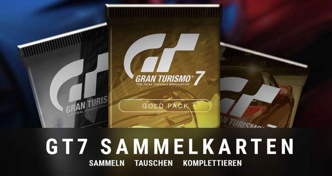 Gran Turismo 7 Sammelkarten Spiel mit Gewinnen