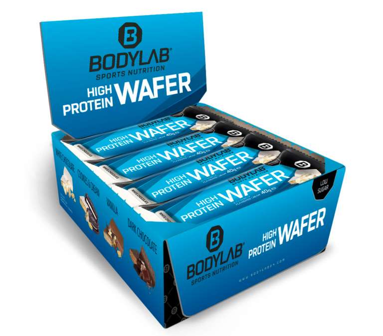 50% Rabatt auf 370 Artikel bei [vitafy] z.B. BodyLab 2 Layer Protein Bar, 12x50g