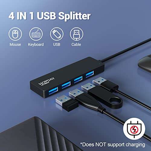 HOPDAY USB Hub, 4 Ports (Prime)