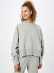Nike Sportswear Collection Essentials - Extragroßes Fleece-Sweatshirt für Damen in Grau (Gr. XS - XL) oder Schwarz (Gr. XS + M - XL; 29,90€)
