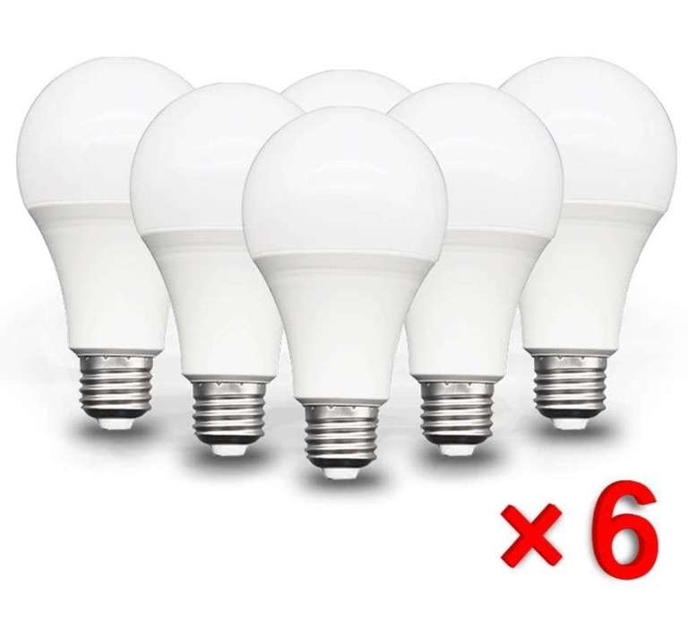 6 Stück LED lampe Birne E27 AC 220-240V