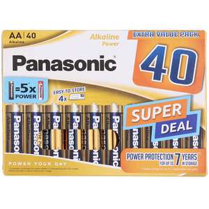 Action "Offline" 40* Panasonic Alkaline Power Batterien 17,5ct je Stk AAA l AA ab 04.10.22