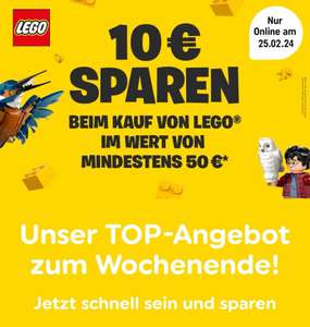 SmythsToys LEGO Aktion 10 Euro sparen ab 50 Euro Einkaufswert (Versand ab 20 Euro kostenlos) 31120 75348 76269 71374 10303 75362 76423