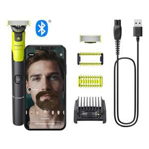 Philips OneBlade 360 Face+Body mit App-Anbindung Elektrischer Bartschneider, Rasierer und Bodygroom (Modell QP4631/30)