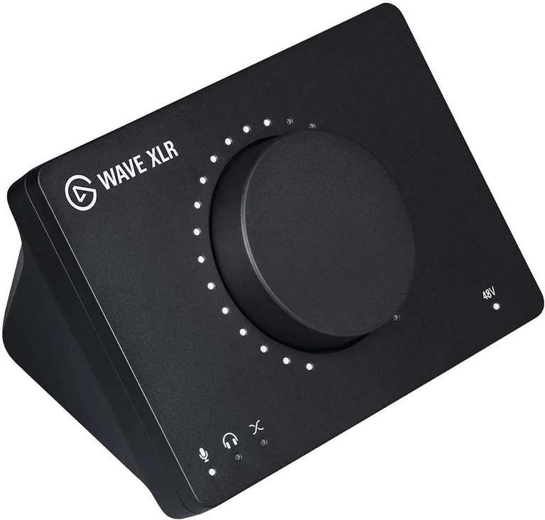 Elgato Wave XLR Audio-Interface (USB-C, XLR-Eingang, 48V Phantomspeisung, 3.5mm-Kopfhörerausgang, Clipguard, Mute-Taste)