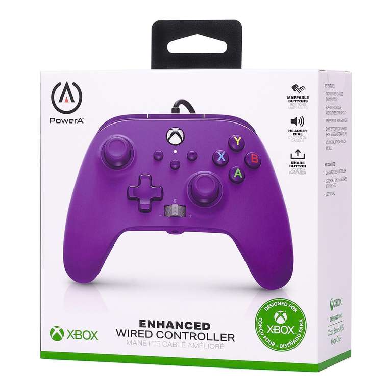 PowerA Enhanced Wired Controller for Xbox Series X|S in Grün o. Lila für 13,26€ inkl. Versand | andere Designs ab 15,89€ z.B. Mario/Pokemon