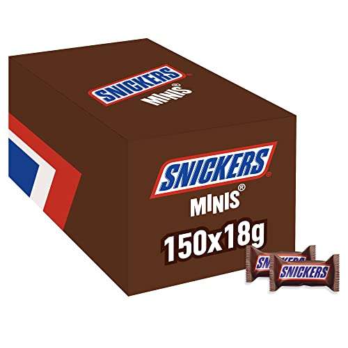 (Prime) Sammeldeal Minis 150x Snickers (20,29€), Milky Way (19,19€), Twix (21,09€) oder Balisto (21,09€)