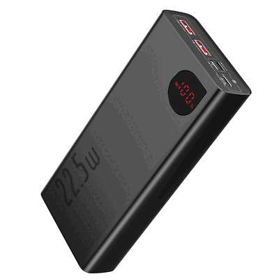 [ebay] Baseus Power Bank 20000mAh 22,5W PD QC Schnell USB C Externer Akku Ladegerät