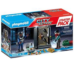 [Prime] PLAYMOBIL City Action 70908 Starter Pack Tresorknacker, Spielzeug für Kinder ab 4 Jahren