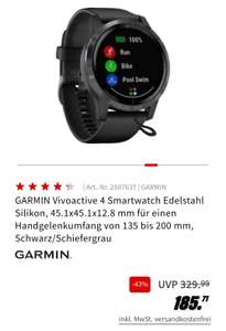 Garmin Vivoactive 4 schwarz (Bestpreis)