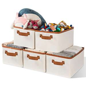 [Amazon Prime] IZSUZEE Aufbewahrungsbox 5er Set | Schubladen Organizer Kleiderschrank 120L Für IKEA BESTA BRIMNES PAX HEMNES MALM