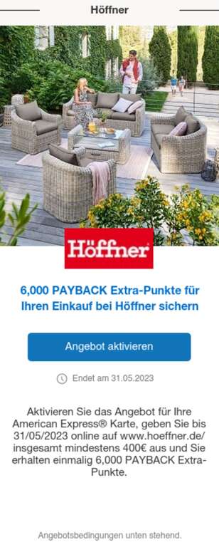 Payback AmEx: 6000 Payback-Extrapunkte beim Einkauf (MBW 400 Euro)