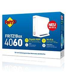 AVM FRITZ!Box 4060 - WiFi 6 Tri-Band - 1x 2.5GBase-T - DECT - ohne Modem