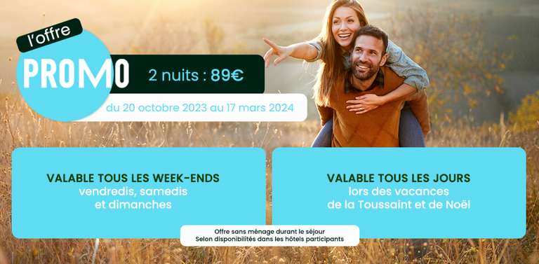 Frankreich (B&B Hotels) Wochenende FR-SO 2 Nächte für 89€ (Bsp. Paris) vom 20.10.23-17.03.24